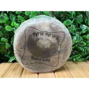 New Paw Paw's Beard Soap Mens Grooming Stocking Stuffer Gift Teakwood Mahogany